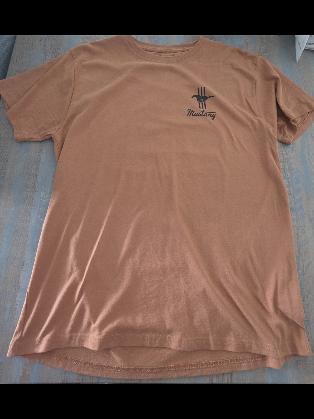 Ford Mustang Short Sleeve Tee in Rust Orange